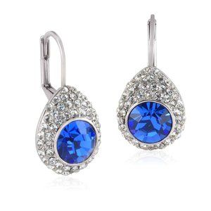 NEW Nic & Syd Crystal Sapphire Raindrop Earrings